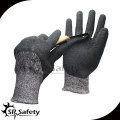 SRSAFETY 13G forro de punto revestido pu en guantes de palma corte guante resisitant